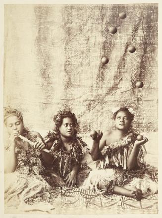 [Group of Vava'u girls playing "Hiko"]   from Oceanic Album