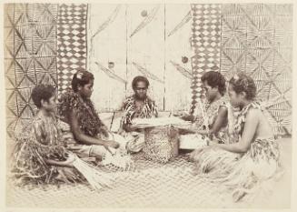 [Group of Vava'u girls playing the game of "Fisi"]   from Oceanic Album