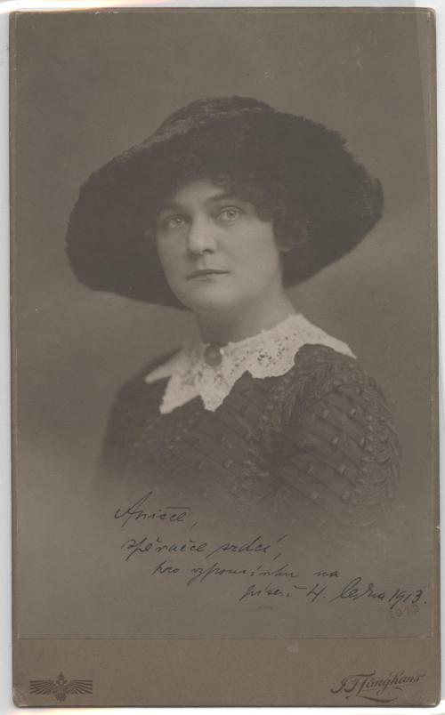 Untitled (Cabinet Card of Woman in Hat)