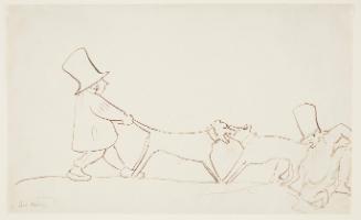 Untitled (Two men and two dogs)