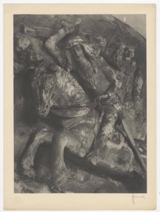 Untitled (Relief Sculpture of Man on Horse)