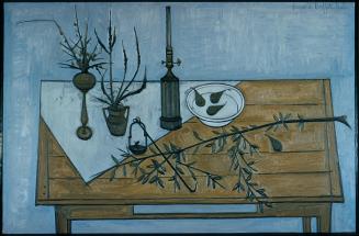 Still Life with Blue Background