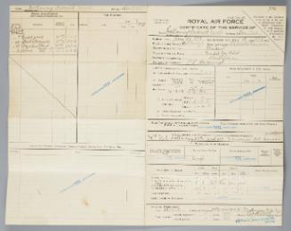 Aviator training certificate from Canadian Aviator in training Album