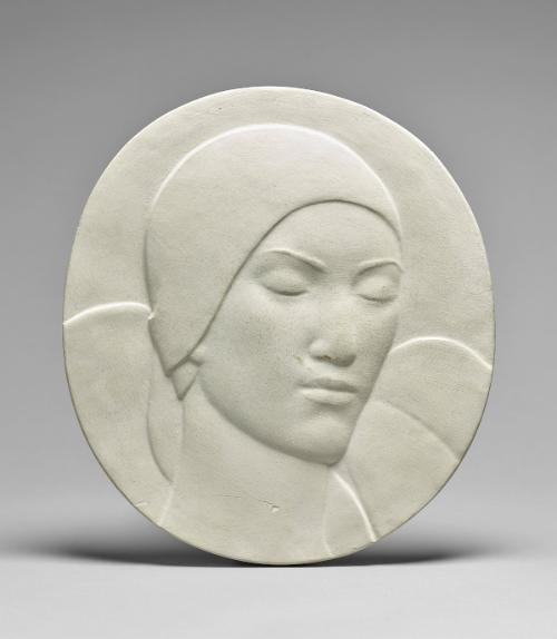Plaster Medallion [female face turned to the left]