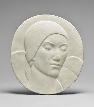 Plaster Medallion [female face turned to the left]