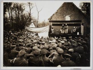 D.1423. The Black Watch hold sports whilst resting. After the sports the "Balmorals" give an entertainment