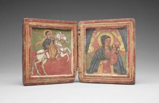 Diptych: St. George, and Virgin and Child