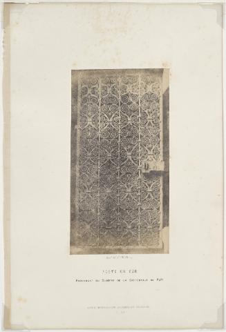 Porte en Fer, Provenant du Cloître de la Cathédrale du Puy, France