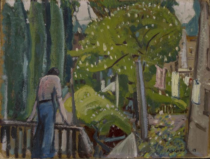 Back Yard (recto); Untitled (verso)