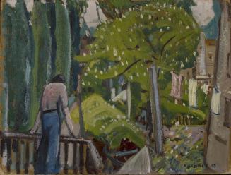 Back Yard (recto); Untitled (verso)