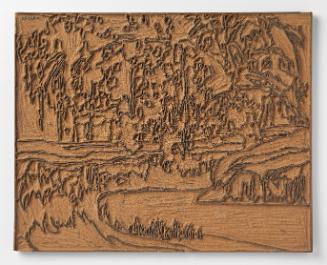 Linoleum block from Green and Gold