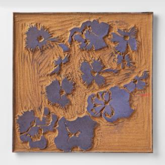 Linoleum Block for the Inquisitive Pansies 1