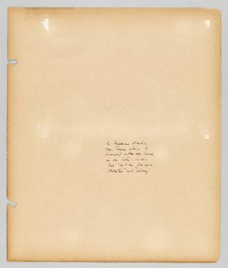 In Nippers Harbor. The home where I boarded above the cross [manual mark on image] in the little cove, with Mr. and Mrs. Joseph Batston and "Lovey". Page 61 of Newfoundland from Collection of Canadian albums compiled by Edith S. Watson
