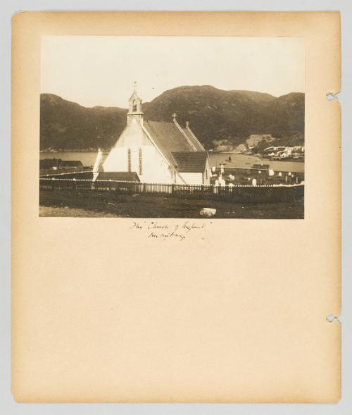 The "Church of England", Hermitage. Page 29 of Newfoundland from Collection of Canadian albums compiled by Edith S. Watson
