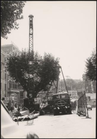 Road works on Via Veneto, Rome