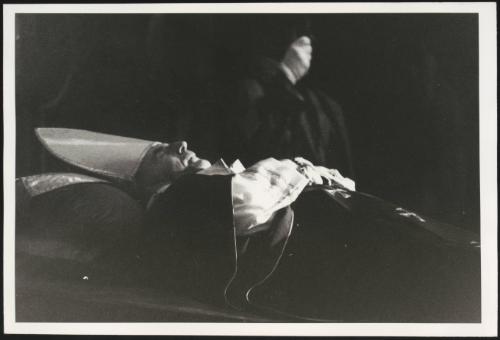 Pope John Paul I lies in state in St. Peter's basilica, the day after his death, that took place on 28 September 1978