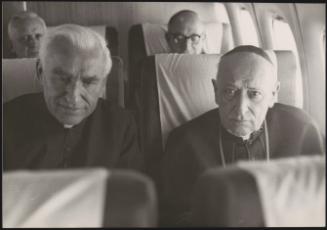 Portrait of József Mindszenty on a plane