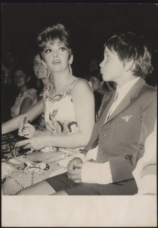 Gina Lollobrigida and her teenage son Andrea Milko 