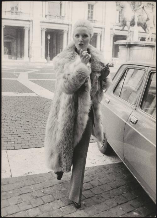 Portrait of the singer Patty Pravo