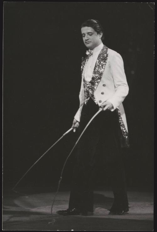 Christian De Sica performing on stage