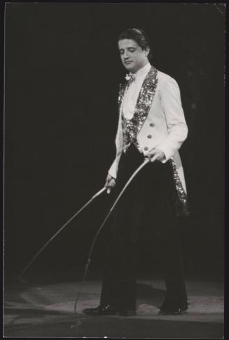 Christian De Sica performing on stage