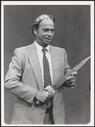 Renato Altissimo on a television set