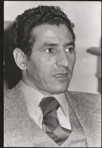 Portrait of Abdessalam Jalloud, Prime Minister of Libya 