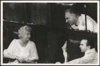 Marco Pannella and Susanna Agnelli in parliament