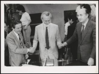 Ciriaco De Mita and Enrico Berlinguer 