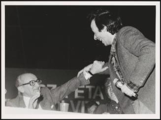 Alessandro Natta from the PCI and director Roberto Benigni, a Communist sympathiser