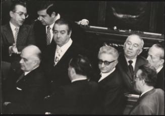 President Giovanni Leone and other members of government, including Luigi Longo and Giovanni Pieraccini 