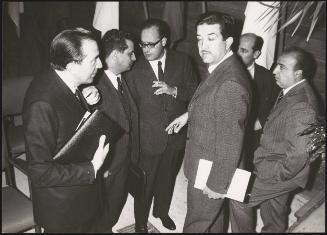 Giulio Andreotti and Franco Evangelisti 