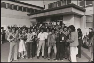 Students outside the University