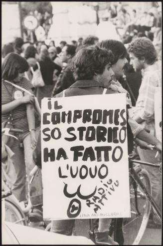 Members of the Radical Party congregated at a protest