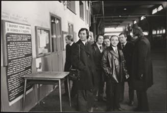 A bus station during tram driver's strikes