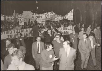Protesters march the streets at an Cambodia and Vietnam peace rally