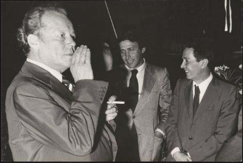 Enrico Berlinguer, Claudio Signorile and Willy Brandt 
