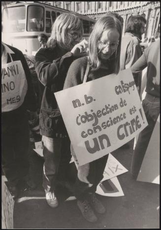 A protest against Spain's Fascist regime under Franco