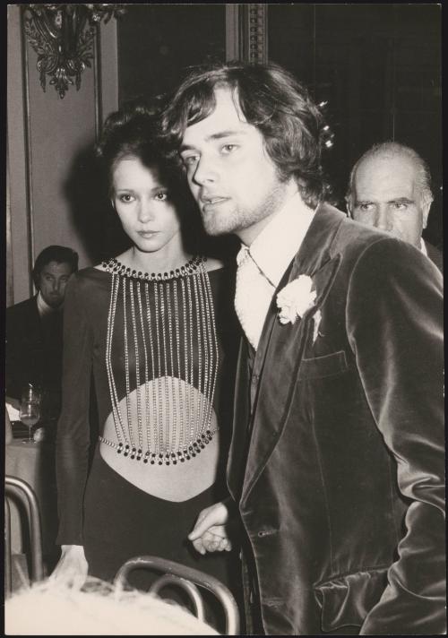 Leonard Whiting and Olivia Hussey at a formal dinner
