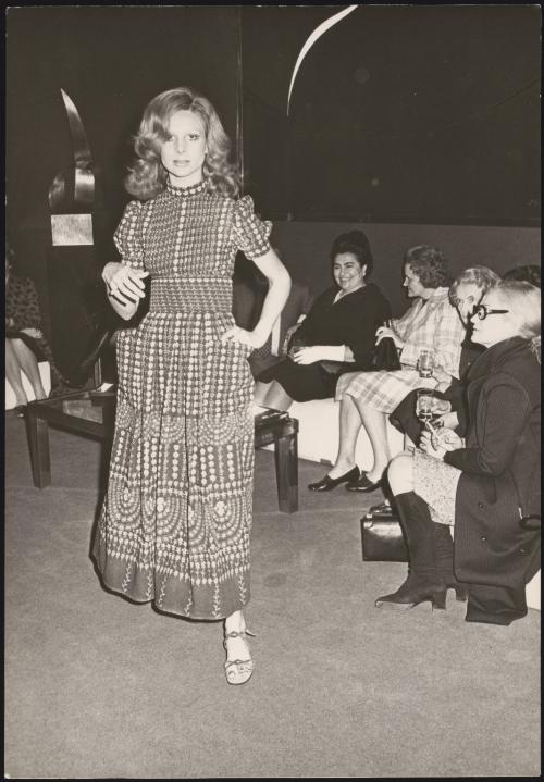 Jovanka Broz wife of Josip Tito at a fashion show