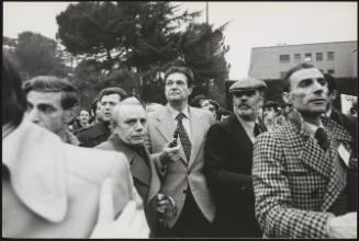 Luciano Lama outside Rome University