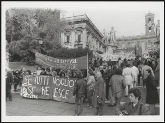 Anti-drugs demonstration, Trastevere, Rome