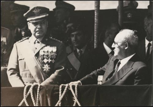 General Enrico Mino and Amintore Fanfani