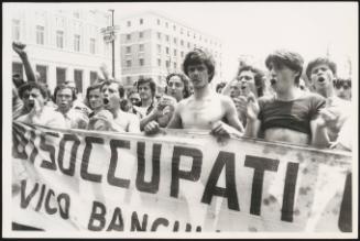 A protest against unemployment in Naples