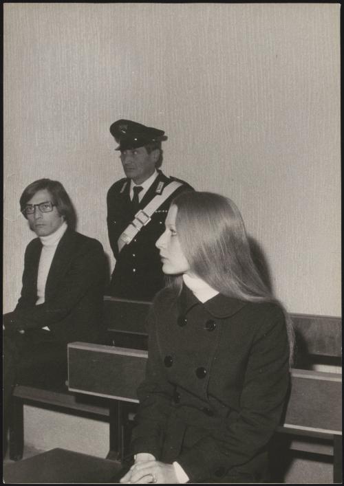 Lucio De Lellis and Liliana Guido in court during their murder trial