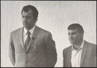 Trial commissioner P.S. Rainone stands next to Enrico Terrible