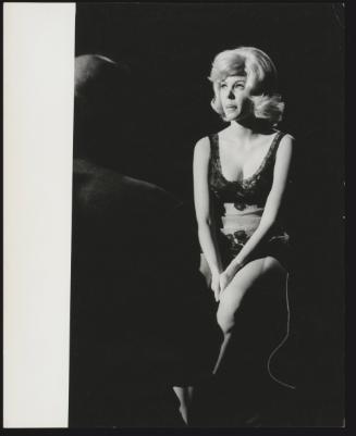 The actress Alicia Brandet during a screen-test