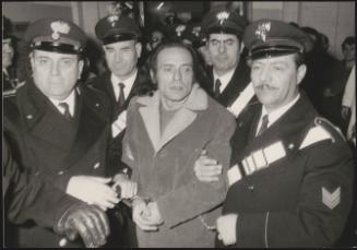 Pietro Valpreda escorted by policemen 