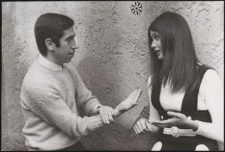 Pier Luigi Torri entertaining Marisa Mell