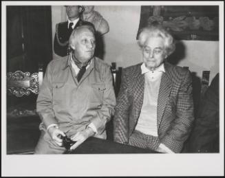 The filmmakers Joseph Losey and Joris Ivens 